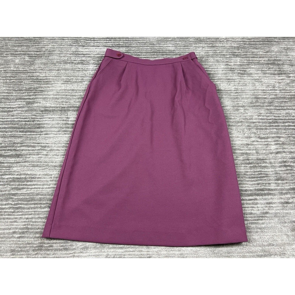 Carriage Court Skirt Womens 16 Purple Polyester Skirts that‎ Fit Made in USA